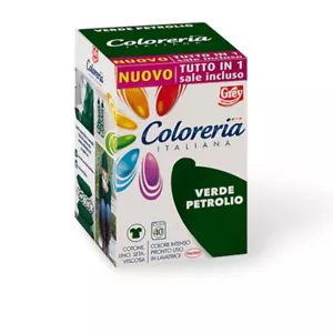 Coloreria Italiana Grey Colorante Per Tessuti Verde Petrolio 350Gr - Foto 1 di 4