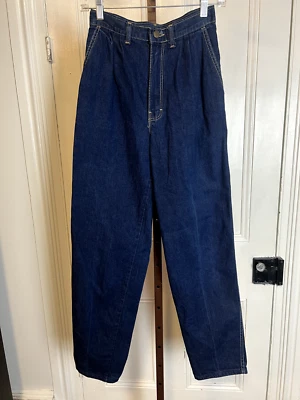 Pantalones de mezclilla plisados delanteros vintage de Zena de los años 80 Foto 1 de 4
