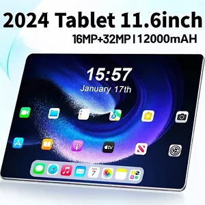 Tablette Tactile Android 13 Wifi 16G Ram 1TB Rom 5G Bluetooth Écran HD 11.6" - Imagen 1 de 4