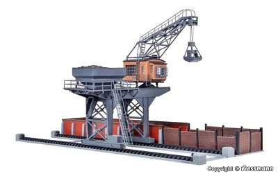 COALING STATION CRANE w/TWIN HOPPER LOADING 2 tracks HO Scale PLASTIC KIT - NEW - Image 1 of 4