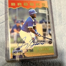 1995 Signature Rookies Previews Signatures Jerry Brooks Auto3788/6000 #4