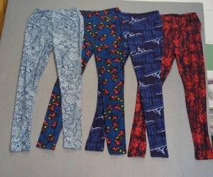 LuLaRoe 4 Pair Multicolored. One Size Leggings -Excellent Pre Owned Condition - Picture 1 of 2