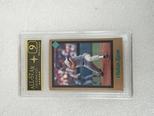 Nolan Ryan Scarce July 1991 Tuff Stuff Jr Card #1 Graded ASG 9 A4