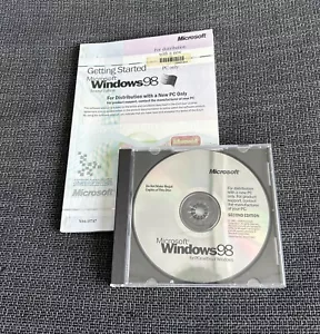 MICROSOFT WINDOWS 98 SE SECOND EDITION FULL OPERATING SYSTEM MS WIN 98SE - Picture 1 of 5