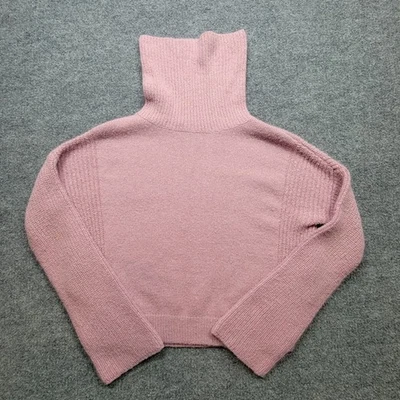Calvin Klein Jeans Suéter Mujer M Rosa Cuello Alto Tejido Pullover Manga Larga Foto 1 de 4