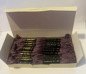 (24) VTG MOULINE SPECIAL 25 #3740 (DARK ANTIQUE VIOLET) SKEINS EMBROIDERY THREAD - Picture 1 of 4