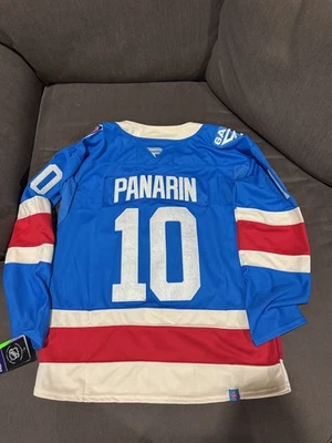 Artemi Panarin New York Rangers Blue Centennial Jersey Mens Size Medium (50) NEW - Image 1 of 4