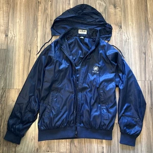 La Mode Active Sportswear Navy Blue Men's Hooded Jacket Sz M Buick Logo - Picture 1 of 8