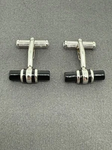 Montblanc Meisterstück Black Onyx Bar Manschettenknöpfe Germany #110659 TOP - Bild 1 von 4
