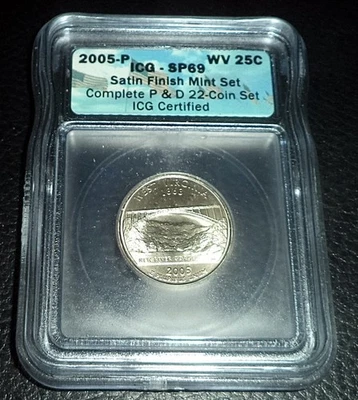 ICG 2005-P 25c WV Satin Finish Mint Set - Image 1 of 2
