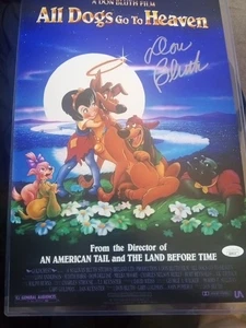 DON BLUTH signed ALL DOGS GO TO HEAVEN 11x17 Foto Autogramm JSA COA CERT - Bild 1 von 4