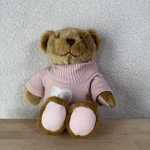 Ralph Lauren Romantik Teddybär Plüsch rosa Pullover Herz Sammlerstück Geschenk 12 Inc - Bild 1 von 8