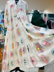 Maxi vestido, hecho en Italia, 100% viscosa - Imagen 1 de 5