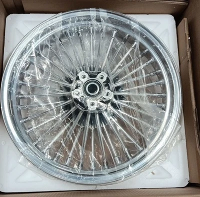 18x3.5 Fat Spoke Front Wheel Rim for Harley Heritage Softail Fatboy Deluxe Used — 第 1/4 张图片
