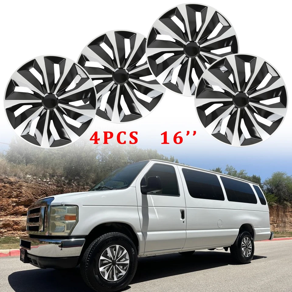 Cubierta de llanta tapacubos de 16" para furgoneta Econoline 1998-2025 4 piezas para Ford E150 E250 E350 Foto 1 de 4