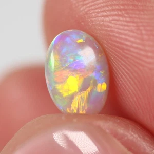 0.72ct Natural Solid Australian Opal, 6.1 x 8.4 mm Loose Polished Crystal Opal - Picture 1 of 8