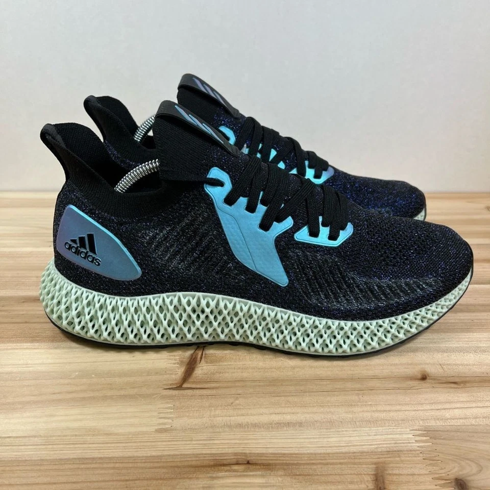 NEW Adidas AlphaEdge 4D running shoes Mens 10.5 Core black blue - Изображение 1 из 4