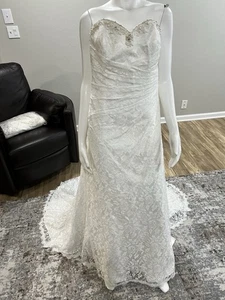 Size 16 Alfred Angelo Wedding Dress New W/Tags - Picture 1 of 17