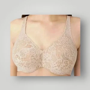 WACOAL HALO LACE FULL Coverage UNDERWIRE BRA 65547 NUDE SIZE 32DD - Picture 1 of 5