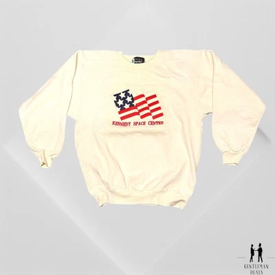 VTG Kennedy Space Center US FLAG Astronauts Crewneck Pullover Sweatshirt M 22x26 - Image 1 of 4