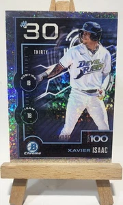 2025 Bowman Chrome Mini Diamond /150 Top 100 Xavier Isaac RC #BTP30 - Picture 1 of 10