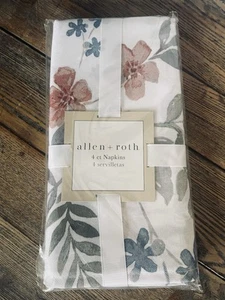 Allen + Roth 4-Pack Table Napkins Springfield 19” X 19” Flower and Leaves Napkin - Bild 1 von 3