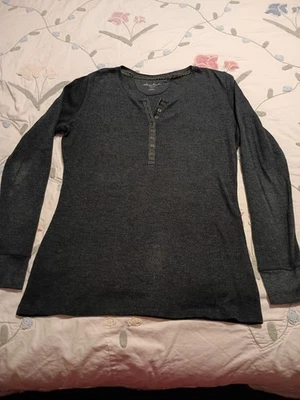 CAMISA DE PUNTO HENLEY WAFFLE GRIS TÉRMICO MANGA LARGA JERSEY EDDIE BAUER L  Foto 1 de 4