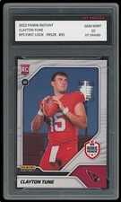 CLAYTON TUNE 2023 PANINI INSTANT RPS FIRST LOOK 1ST GRADED 10 NFL ROOKIE CARD RC