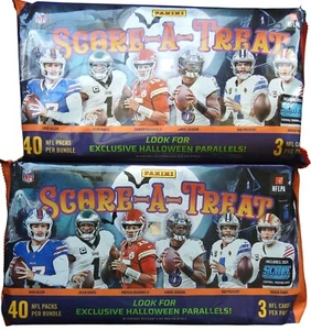 (2) 2024 Score Football SCARE-A-TREAT Box Bundle - (40) packs - Factory Sealed - Picture 1 of 2