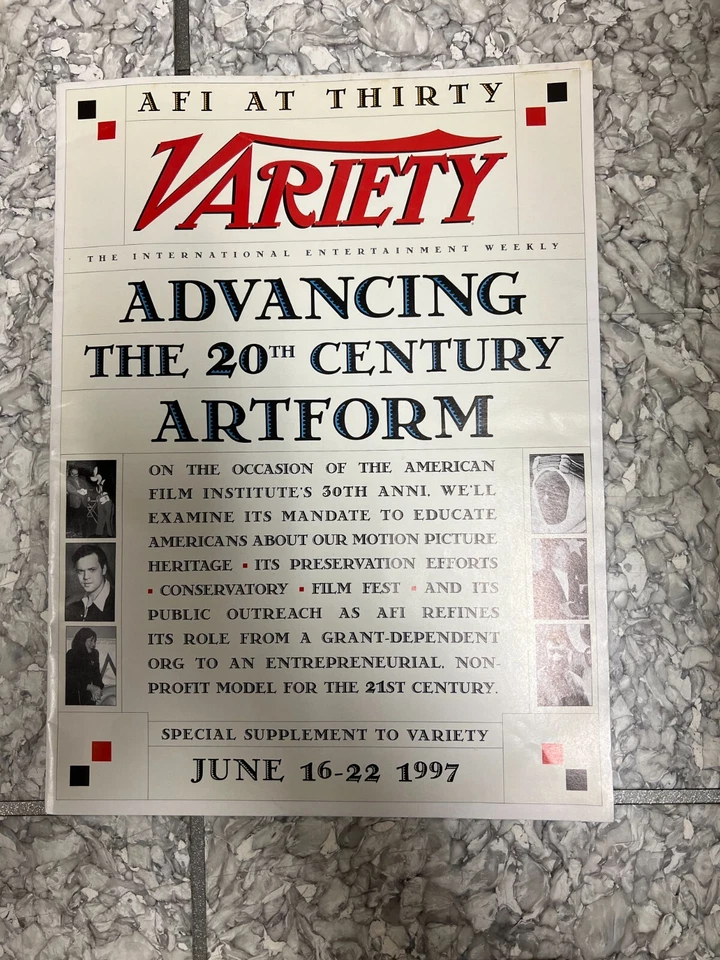 VARIETY-6/16/97 SPECIAL ISSUE AFI 3OTH/HISTORY OF FILM/PRESERVATION SALE Foto 1 de 1