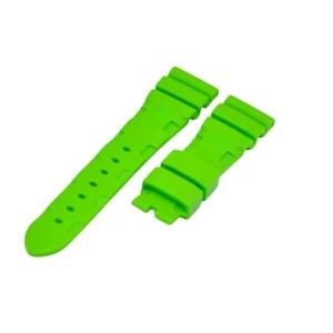 Correa de reloj de goma verde 22x18 mm para sumergible Panerai Luminor Marina - Imagen 1 de 6