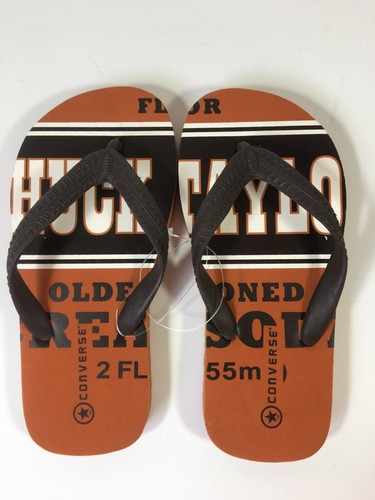 Sandali infradito marroni Converse All Star EVA bambino ragazzo ragazza taglia UK 13