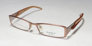 GANT GW FRIEDA BRN/GLD FULL RIM SLIM RECTANGULAR SHAPE FRAME DESIGNER EYEGLASSES - Picture 1 of 10