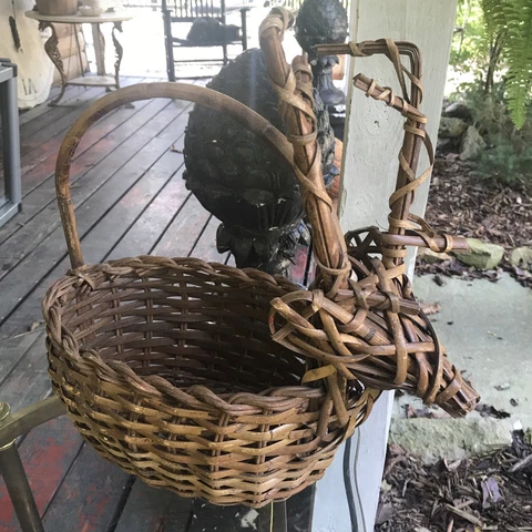 Reindeer Deer Head Woven Rattan Basket Wicker Hunting Country Wedding Christmas Cover