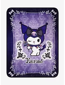 Kuromi Dark Rose Throw Blanket - Picture 1 of 1