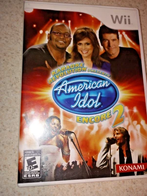 Wii American Idol Karaoke Revolution Encore 2 Video Game in Case Used Everyone - Image 1 of 2