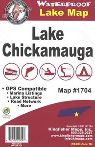 Mapa de pesca del lago Chickamauga-1704 - Imagen 1 de 1