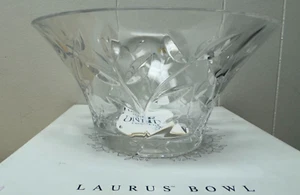 Oneida Crystal - Leaves & Branches - Laurus Crystal Bowl - Made in Italy - 9.75" - Picture 1 of 18