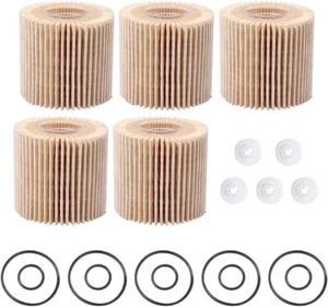 5Pack Engine Oil Filter Kit 04152-YZZA6 Replacement for Toyota Prius Corolla... - Picture 1 of 7