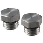 2PCS M12x1.5 Hex Head 304 Stainless Steel Solid Male Plug  Water Pipes