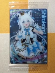 TRAJE DE IDOLO Shirakami Fubuki 2023 Tarjeta de perfil de obleas de hololiva japonesa SELLADA - Imagen 1 de 6