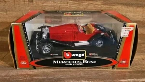 Bburago 1928 Mercedes Benz SSK 1:24 rojo diecast modelo #1509 - Imagen 1 de 8