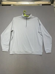 Peter Millar Crown Sport Golf Mens 2XL Light Gray Quarterzip Pullover - Picture 1 of 13