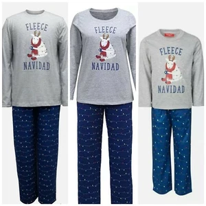NEW Family PJs Christmas Pajamas 2 pc Men Women Child Fleece Navidad S, M, L, XL - Picture 1 of 6