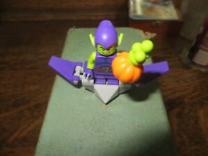 Lego Set 10781 Green Goblin  Mini Fig. with Glider and Pumpkin Bomb.