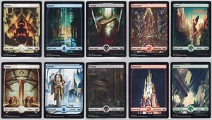 Streets of New Capenna - 10 Card Full Art Land Set - Near Mint - Imagen 1 de 1