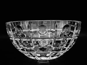 Baccarat Kristall Frankreich EQUINOXE 7,75" Finsternis Form Schale Kreise & Linien - Bild 1 von 6