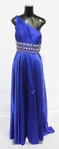 Sherri Hill Women's One Shoulder Embellished Ball Gown BE5 Royal Blue Size 6