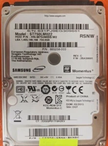 ⭐️⭐️⭐️⭐️⭐️ HDD Hard Drive SATA Laptop 2.5" Samsung ST750LM022 750GB 665258-003 - Picture 1 of 2