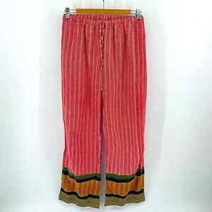 Punjammies by Sudara printed elastic waist pull on boho pajama pants sz M
